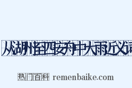 从湖州至四安舟中大雨近义词是什么意思的图片